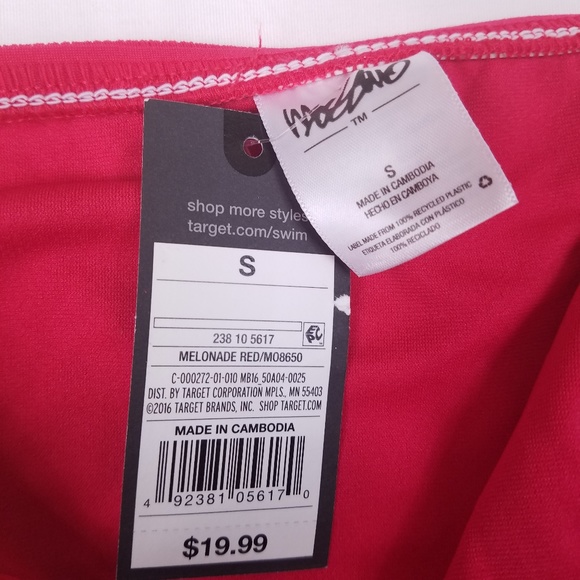 Mossimo Seersucker Cheeky Side Tab Bikini Bottom S - Picture 7 of 8